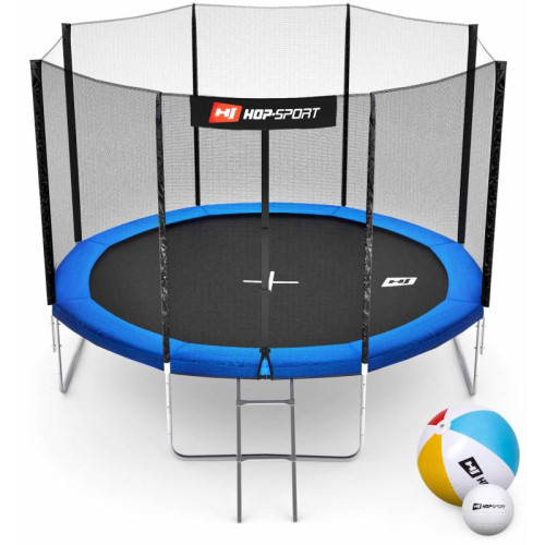 Купить Батут  Hop-Sport 14FT 427 см blue с внешней сеткой в Киеве - фото №1